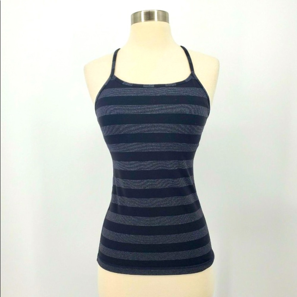 Lululemon Power Y Black Black Micro Macro Stripe 4